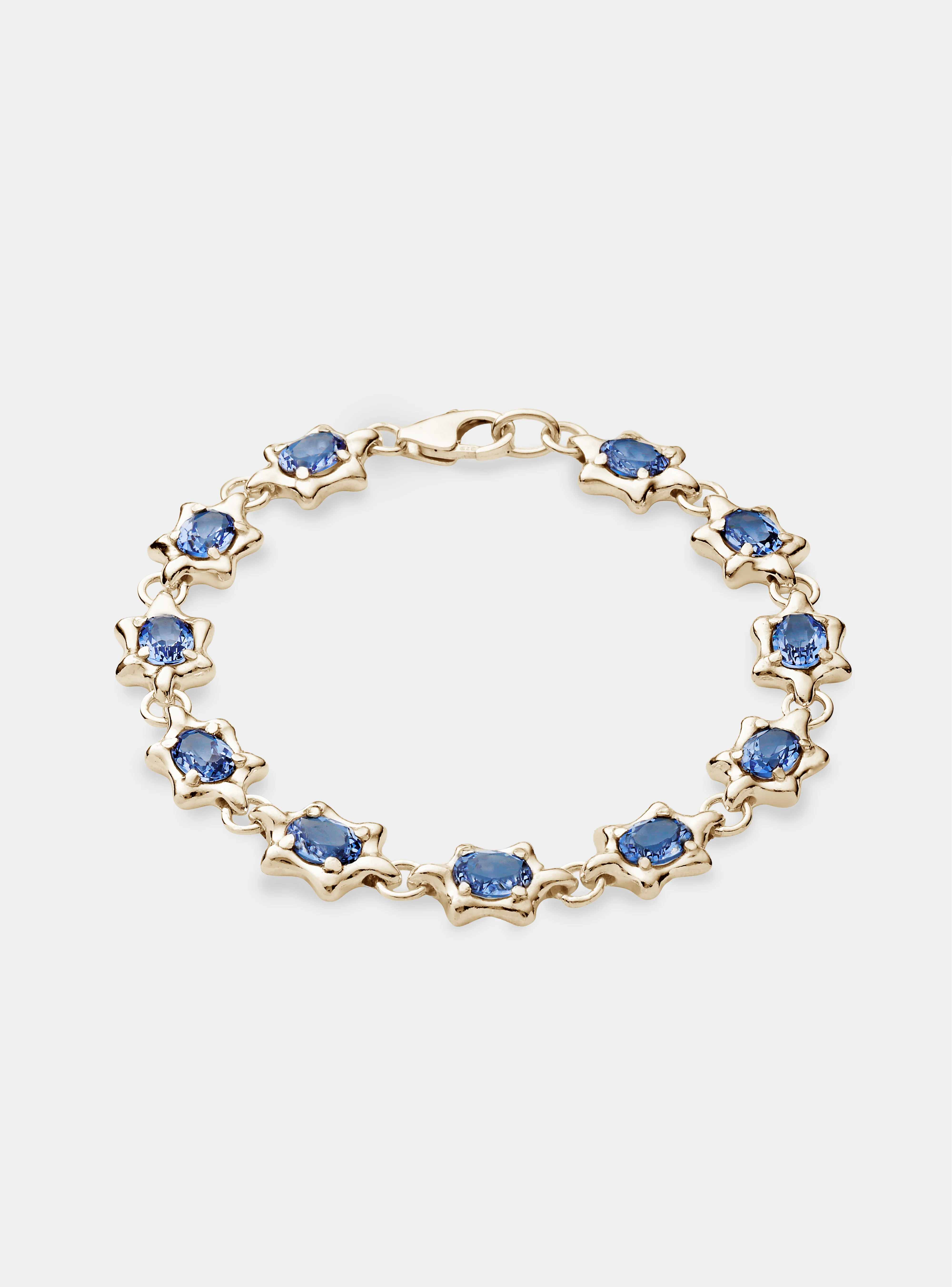 6 Point Gem Bracelet Gold - Image 3