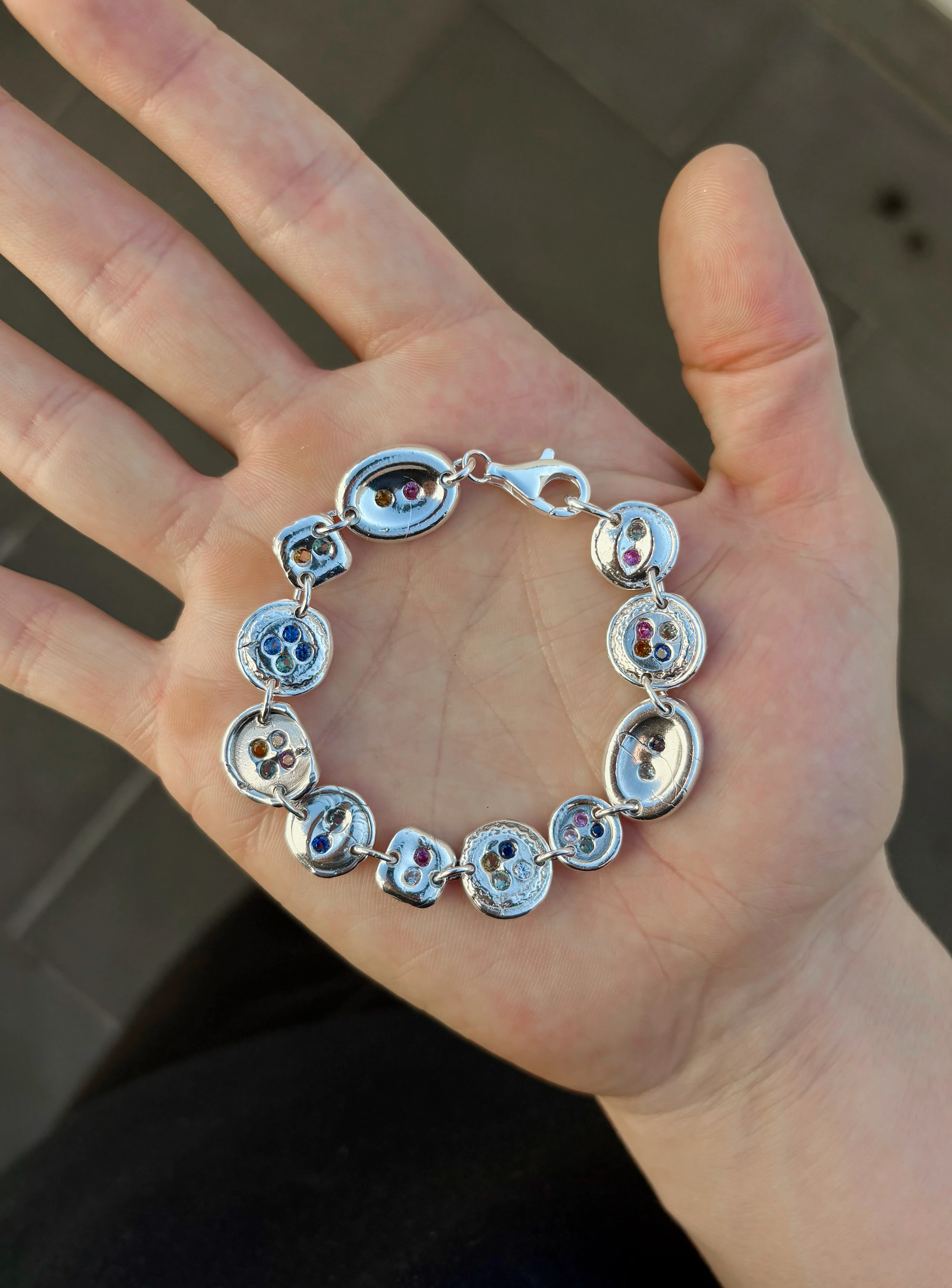 Button Bracelet Gem - Image 2