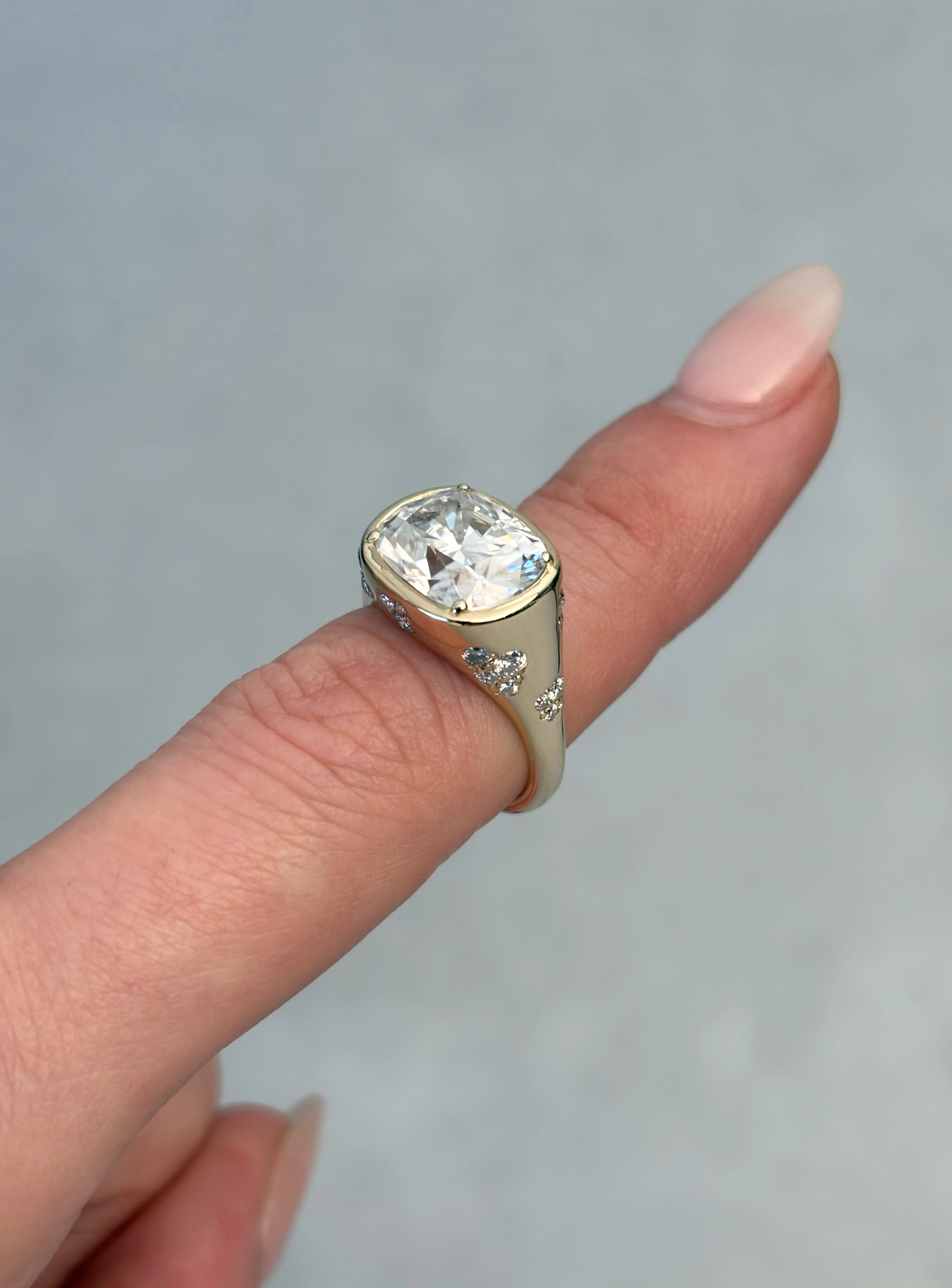 Pave Cushion Ring - Image 6