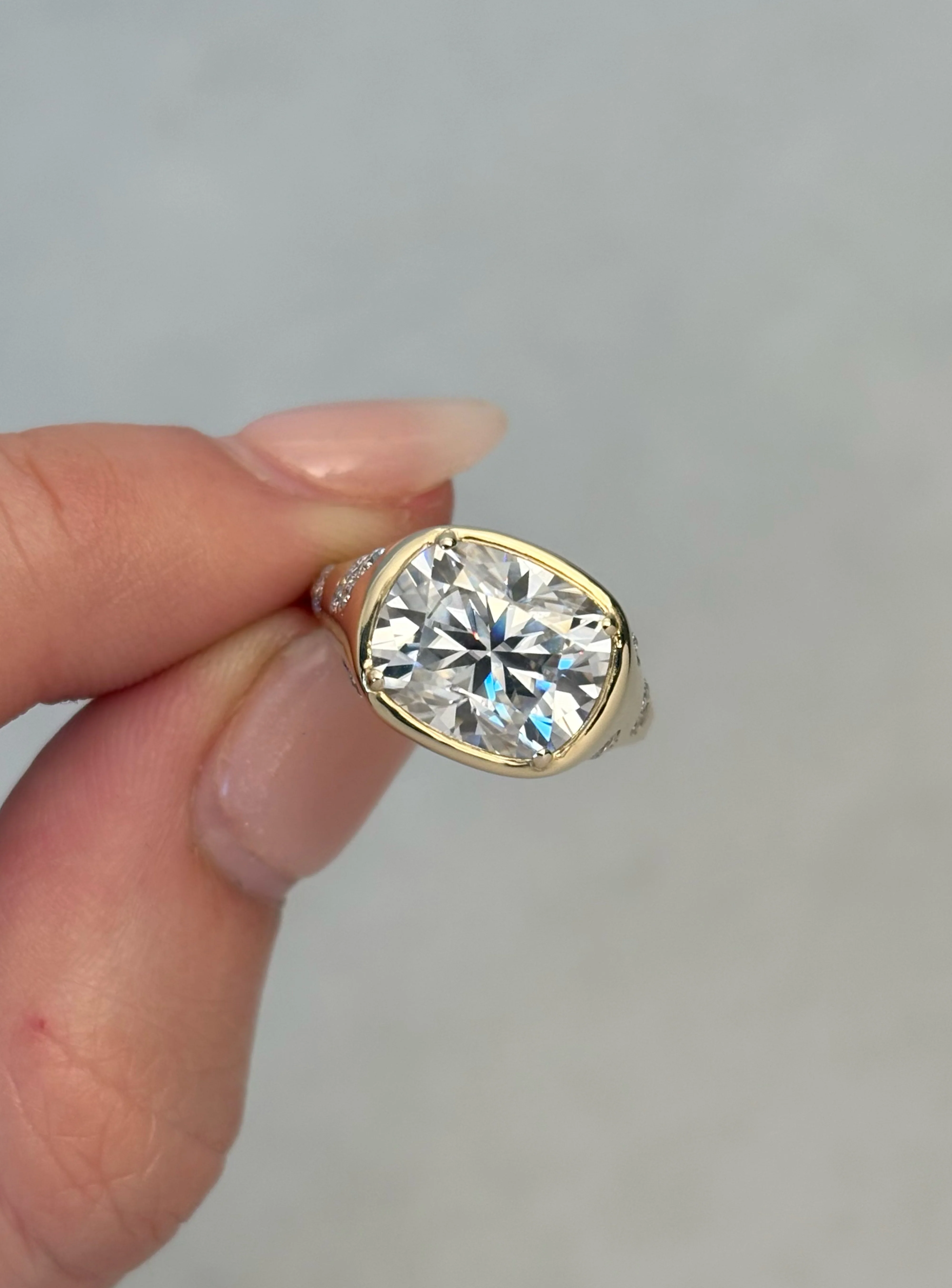 Pave Cushion Ring - Image 7