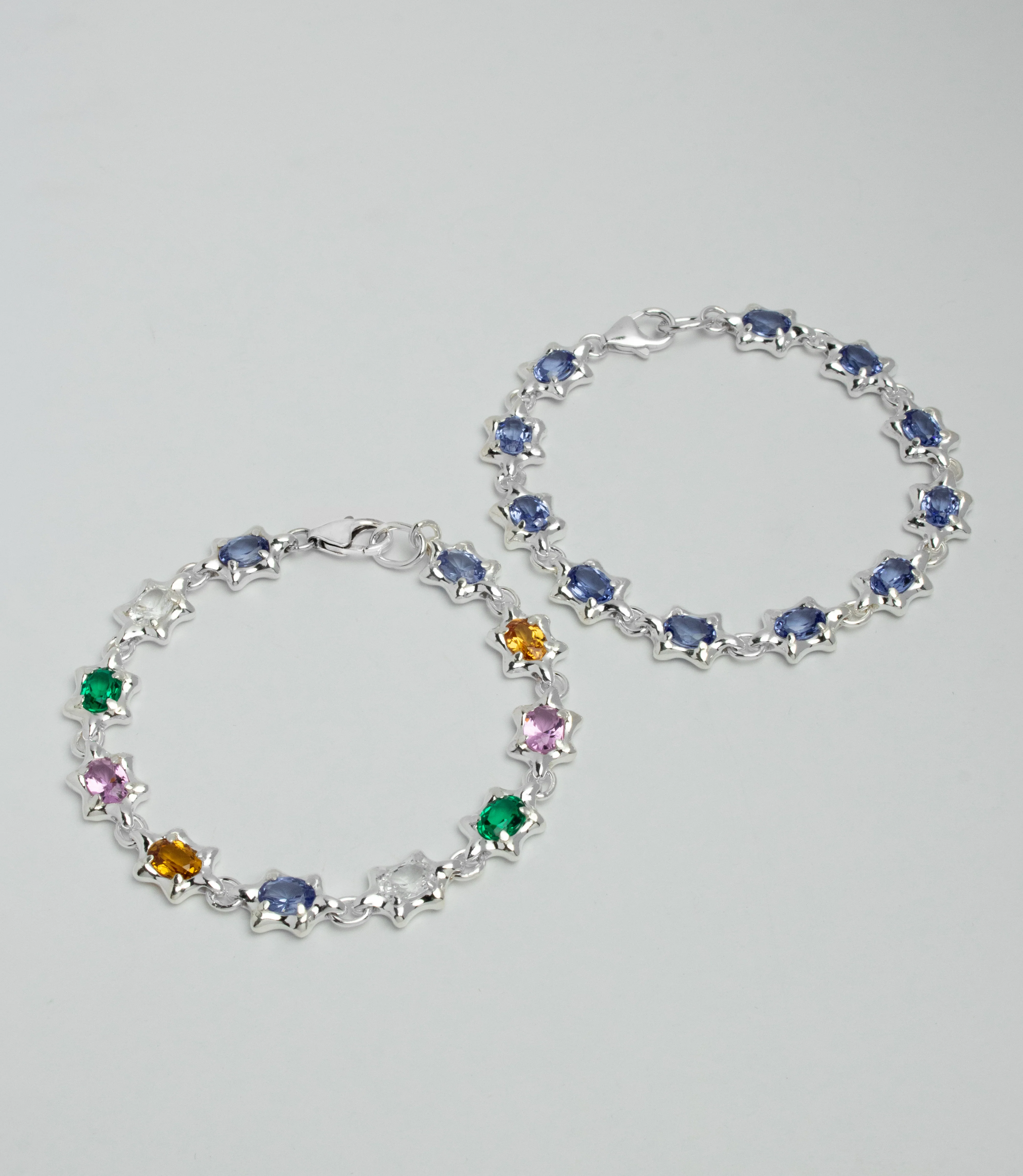 6 Pt Gem Bracelet Rainbow - Image 4